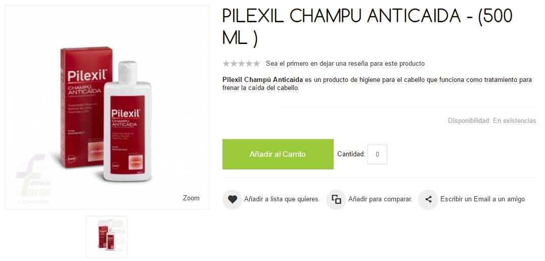 Pilexil Champú Anticaída